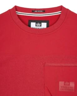 Weekend Offender Avery Sweatshirt Scarlet Red -Weekend Offender SWAW2317 AVERY SCARLET 7011 NEW 205a3938 483e 4ae7 b67e e2139d3a64f4