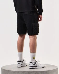 Weekend Offender Pink Sands Jogger Shorts Black -Weekend Offender SWSS2401 FBOMB BLACK 6450 MODEL