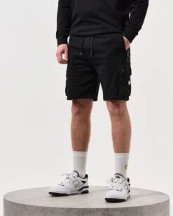 Weekend Offender Pink Sands Jogger Shorts Black -Weekend Offender SWSS2401 FBOMB BLACK 6451 MODEL