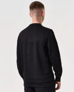 Weekend Offender Ferrer Sweatshirt Black -Weekend Offender SWSS2402 FERRER BLACK 6347 MODEL