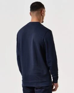 Weekend Offender Ferrer Sweatshirt Navy -Weekend Offender SWSS2402 FERRER NAVY 7551