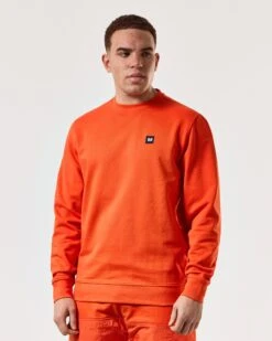 Weekend Offender Ferrer Sweatshirt Pure Orange 8 Weekend Offender Ferrer Sweatshirt Pure Orange -Weekend Offender SWSS2402 FERRER PURE ORANGE 5360 MODEL