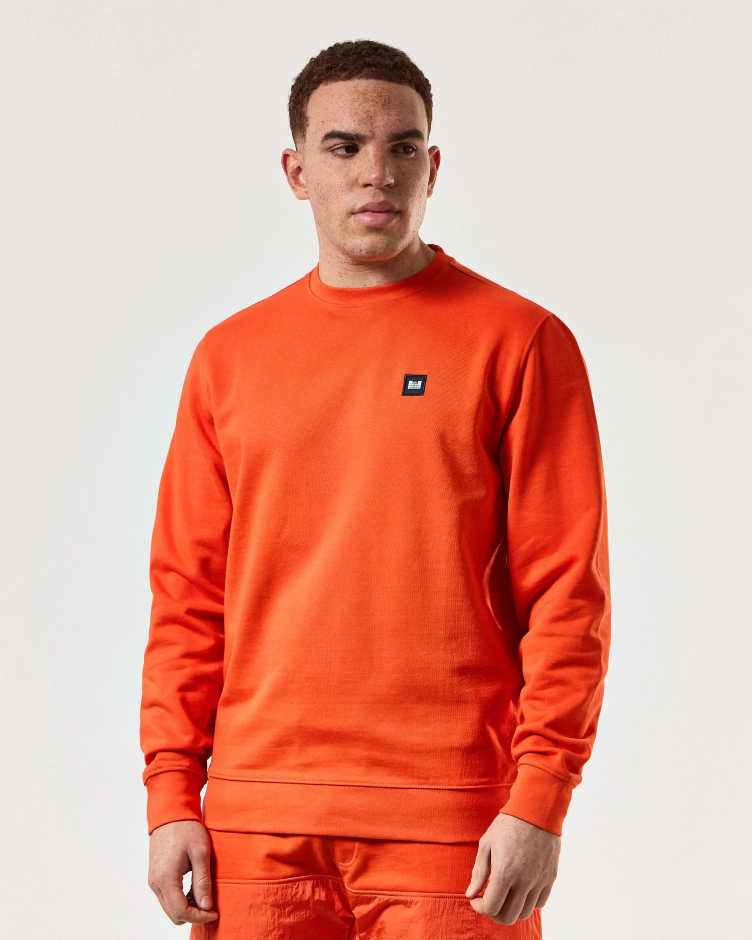 Weekend Offender Ferrer Sweatshirt Pure Orange 3 Weekend Offender Ferrer Sweatshirt Pure Orange - Image 3