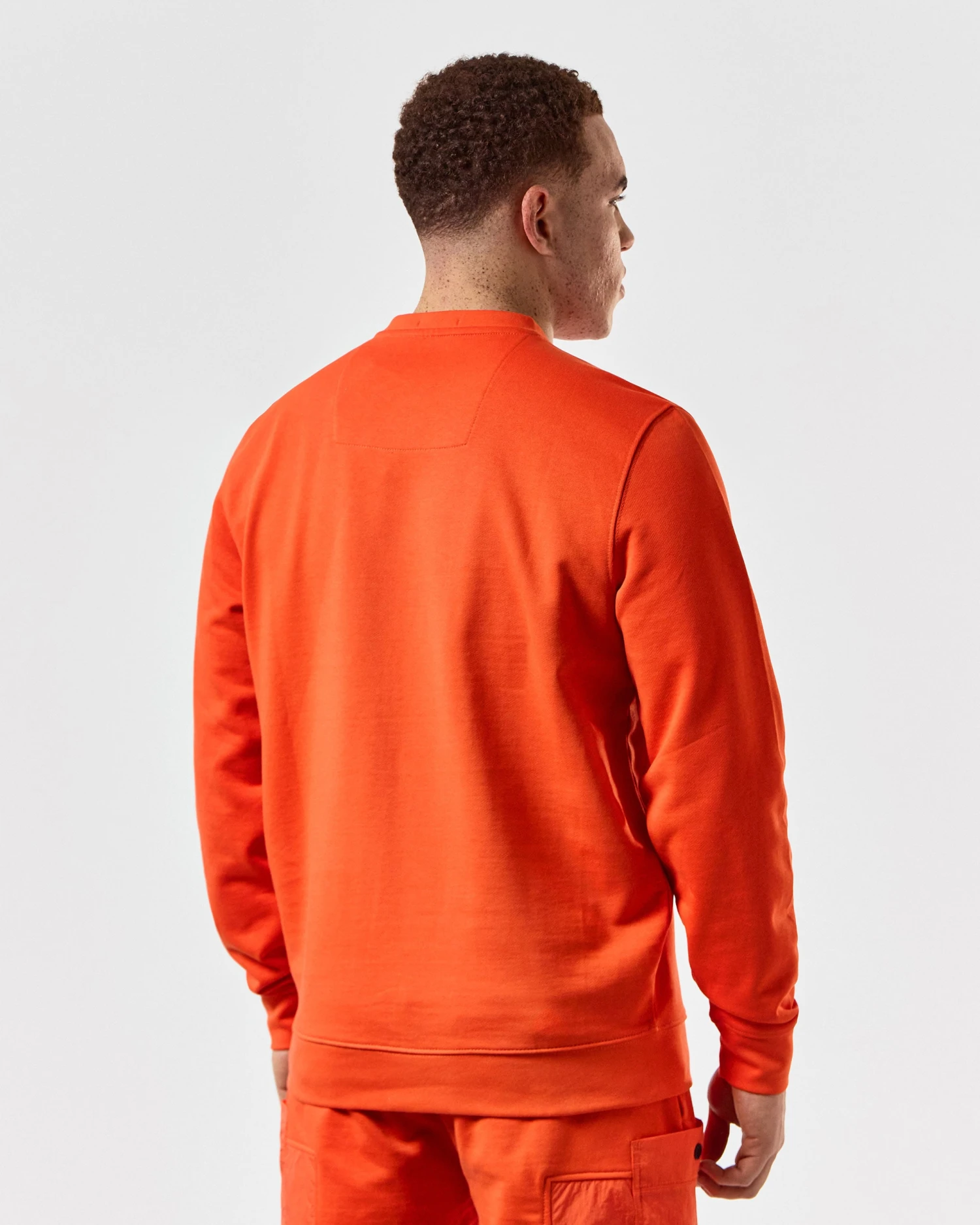 Weekend Offender Ferrer Sweatshirt Pure Orange 4 Weekend Offender Ferrer Sweatshirt Pure Orange - Image 4