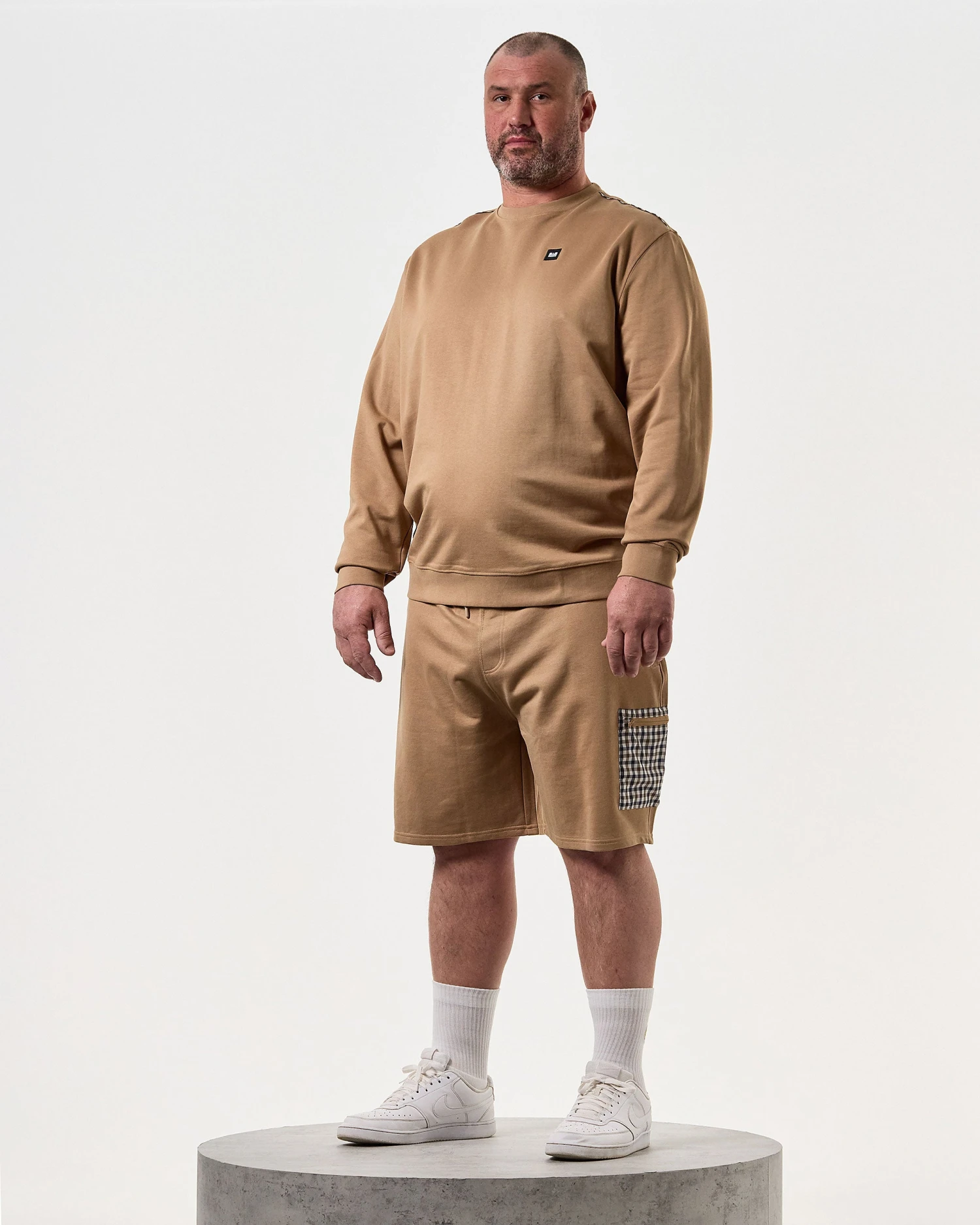 Weekend Offender Lerena Jogger Shorts Cognac Brown - Plus Size 2 Weekend Offender Lerena Jogger Shorts Cognac Brown - Plus Size - Image 2