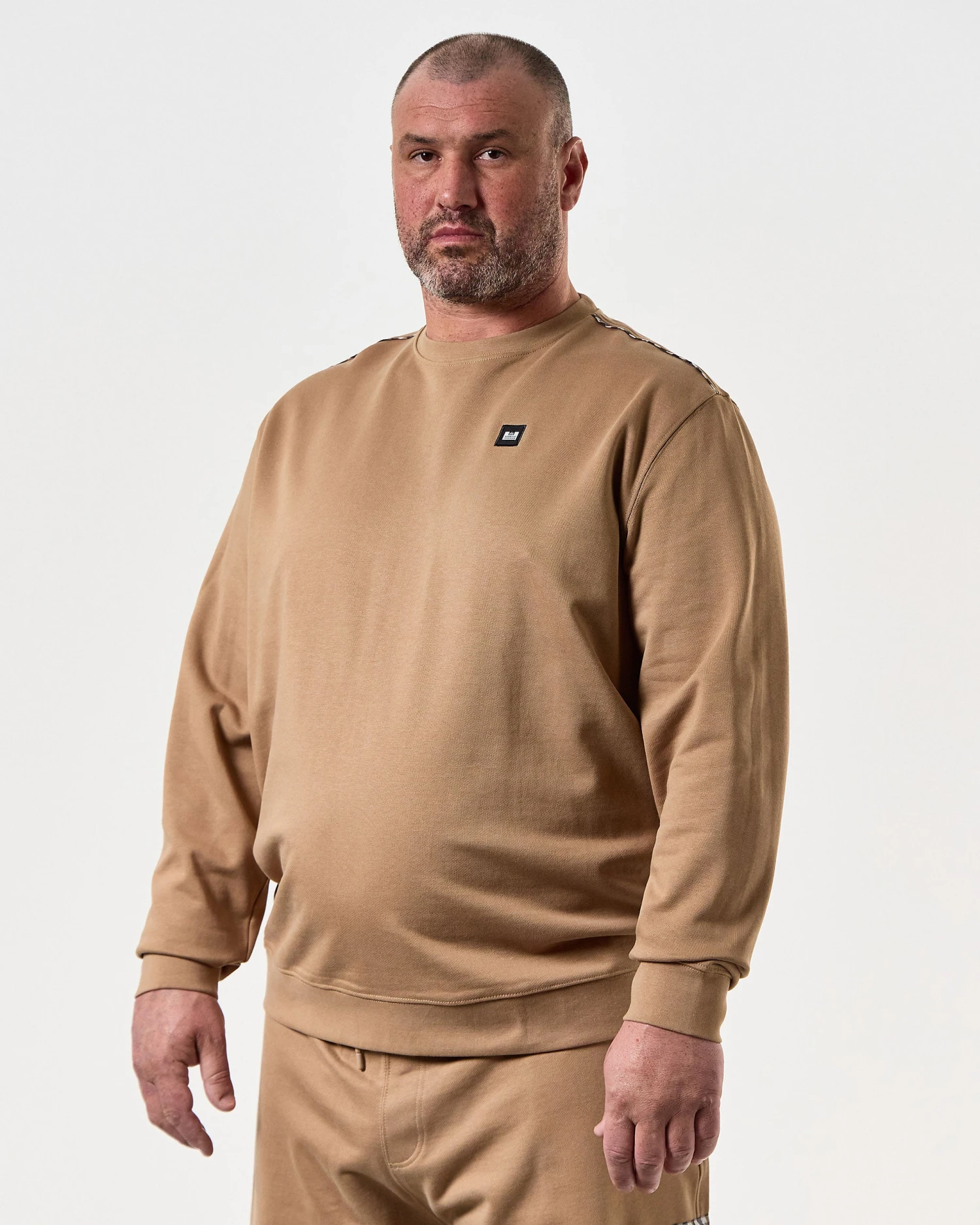 Weekend Offender Vega Sweatshirt Cognac Brown - Plus Size 3 Weekend Offender Vega Sweatshirt Cognac Brown - Plus Size - Image 3