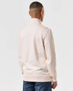 Weekend Offender Matisa Quarter Zip Sweatshirt Alabaster -Weekend Offender SWSS2405 MATISA ALABASTER 4556 MODEL