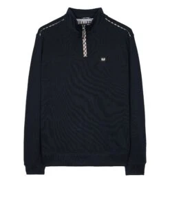 Weekend Offender Matisa Quarter Zip Sweatshirt Navy