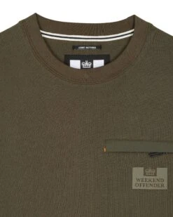 Weekend Offender Paraiso Sweatshirt Castle Green -Weekend Offender SWSS2409 PARAISO CASTLE GREEN 2691