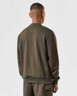 Weekend Offender Paraiso Sweatshirt Castle Green -Weekend Offender SWSS2409 PARAISO CASTLE GREEN 4225 MODEL