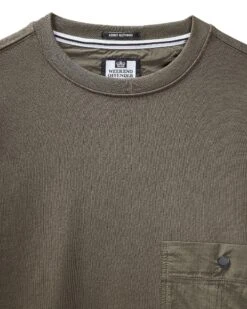Weekend Offender Sirenko Pocket Sweatshirt Castle Green -Weekend Offender SWSS2410 SIRENKO CASTLE GREEN 10453