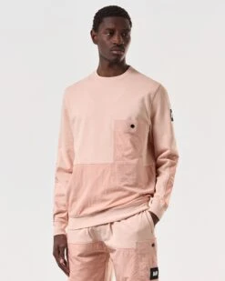 Weekend Offender Sirenko Pocket Sweatshirt Nectar Pink -Weekend Offender SWSS2410 SIRENKO NECTAR 7120
