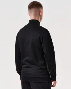 Weekend Offender Kraviz Quarter Zip Sweatshirt Black -Weekend Offender SWSS2411 KRAVIZ BLACK 6361 MODEL