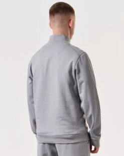 Weekend Offender Kraviz Quarter Zip Sweatshirt Smokey Grey -Weekend Offender SWSS2411 KRAVIZ SMOKEY 6005 MODEL