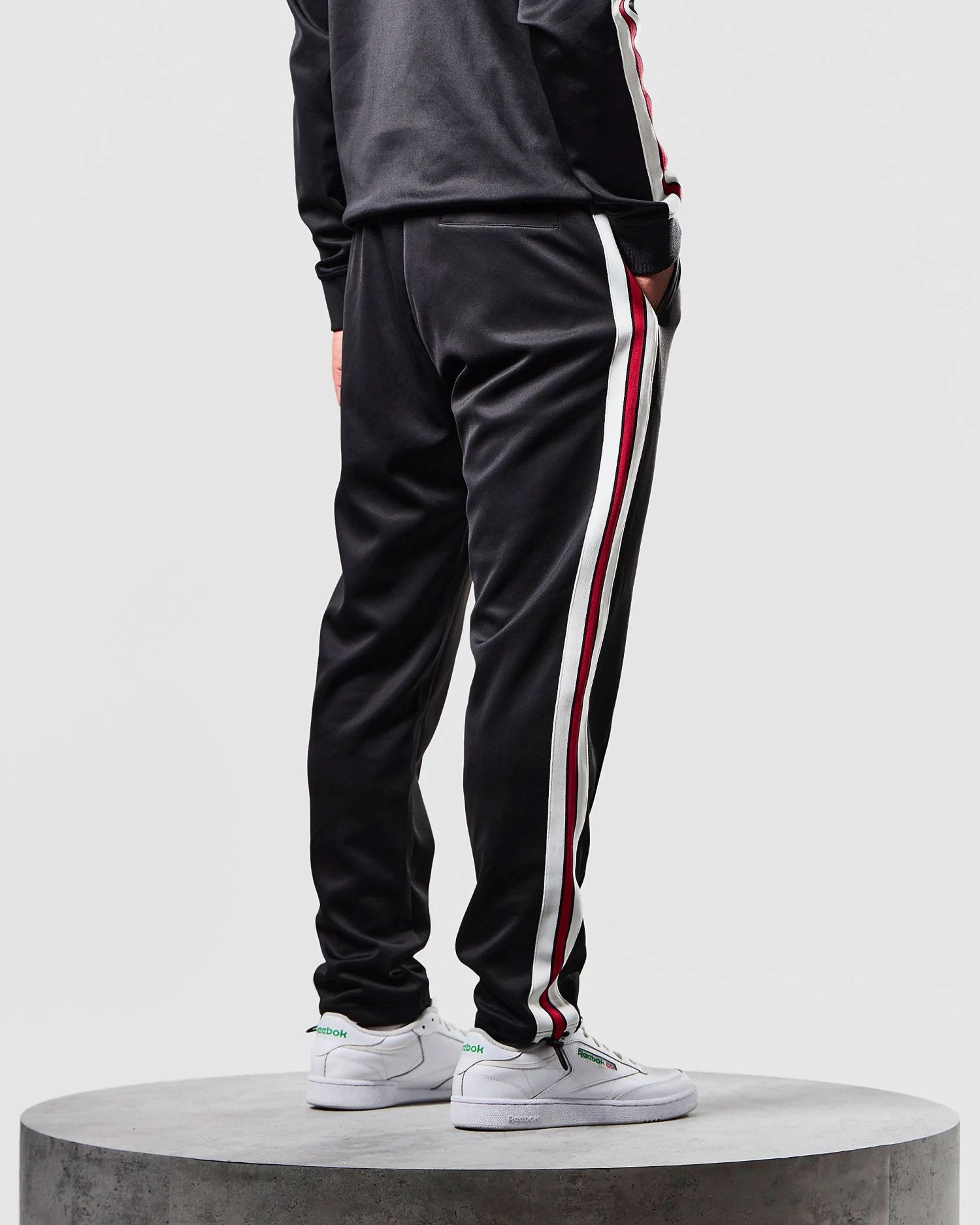 Weekend Offender Djoko Taped Track Pants Black 4 Weekend Offender Djoko Taped Track Pants Black - Image 4