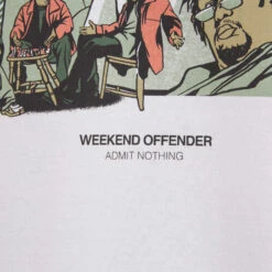 Weekend Offender Wire Graphic T-Shirt White -Weekend Offender THE WIRE TEE WHITE DETAIL 1