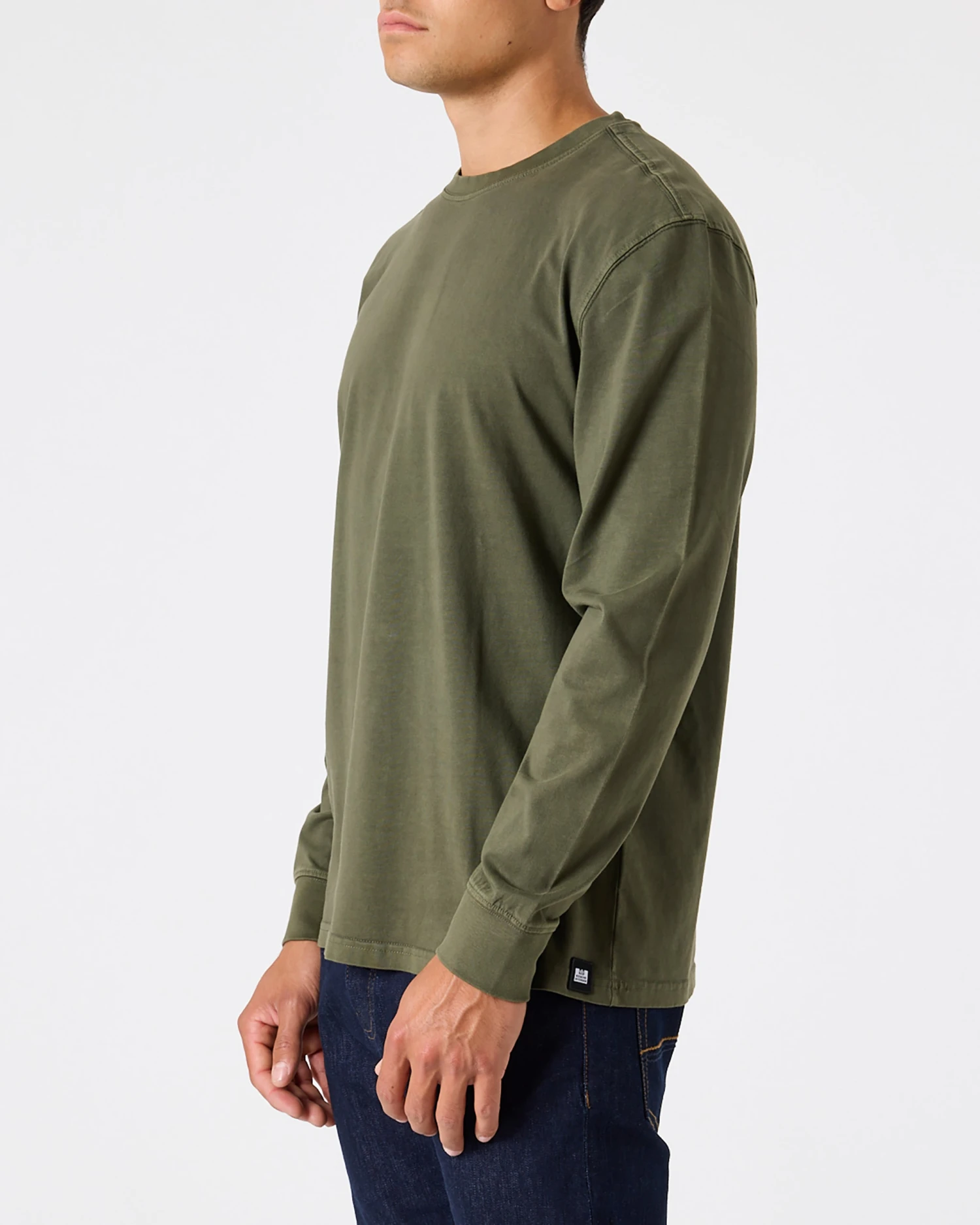 Weekend Offender Freetown Long Sleeve T-Shirt Dark Green 3 Weekend Offender Freetown Long Sleeve T-Shirt Dark Green - Image 3