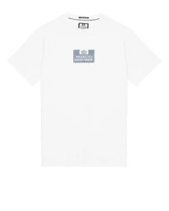 Weekend Offender Dygas T-Shirt White/Blue House Check