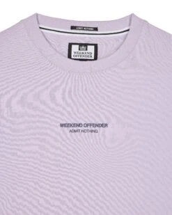 Weekend Offender Millergrove T-Shirt Periwinkle/Bright Navy -Weekend Offender TSS2402 MILLERGROVE PERIWINKLE NAVY 3413