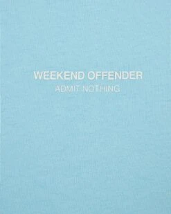 Weekend Offender Millergrove T-Shirt Saltwater Blue/White -Weekend Offender TSS2402 MILLERGROVE SALTWATER WHITE 3424