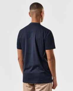 Weekend Offender Manuel T-Shirt Navy -Weekend Offender TSS2405 MANUEL NAVY 4501 MODEL