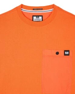 Weekend Offender Tabiti Pocket T-Shirt Orange Fizz 11 Weekend Offender Tabiti Pocket T-Shirt Orange Fizz -Weekend Offender TSSS23 09 TABITI ORANGE FIZZ 1121