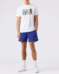 Weekend Offender Stacks Swim Shorts Electric -Weekend Offender TSSS2302 BISSEL WHITE 3737 STSS2302 STACKS ELECTRIC