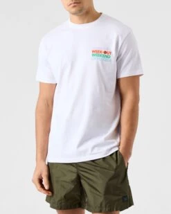Weekend Offender Week In Week Out Graphic T-Shirt White -Weekend Offender TSSS2316 WEEK IN WEEK OUT WHITE 4321