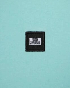 Weekend Offender Cannon Beach T-Shirt Celeste Green -Weekend Offender TSSS2401 CANNON BEACH CELESTE 3262