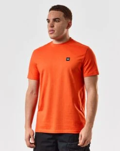 Weekend Offender Cannon Beach T-Shirt Pure Orange -Weekend Offender TSSS2401 CANNON BEACH PURE ORANGE 5246 MODEL