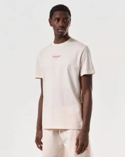 Weekend Offender Millergrove T-Shirt Alabaster/Anthurium Pink -Weekend Offender TSSS2402 MILLERGROVE ALABASTER 6634