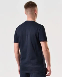 Weekend Offender Millergrove T-Shirt Navy/Periwinkle -Weekend Offender TSSS2402 MILLERGROVE NAVY 5843 MODEL