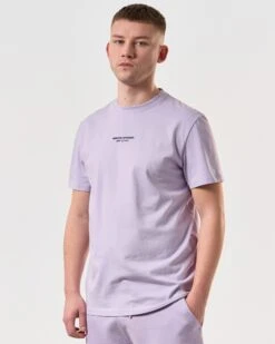 Weekend Offender Millergrove T-Shirt Periwinkle/Bright Navy -Weekend Offender TSSS2402 MILLERGROVE PERIWINKLE 6034 MODEL