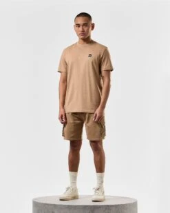 Weekend Offender Garcia T-Shirt Cognac Brown -Weekend Offender TSSS2403 GARCIA COGNAC 3744 MODEL