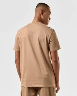 Weekend Offender Garcia T-Shirt Cognac Brown -Weekend Offender TSSS2403 GARCIA COGNAC 3755 MODEL