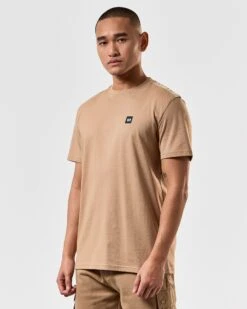 Weekend Offender Garcia T-Shirt Cognac Brown -Weekend Offender TSSS2403 GARCIA COGNAC 3758 MODEL