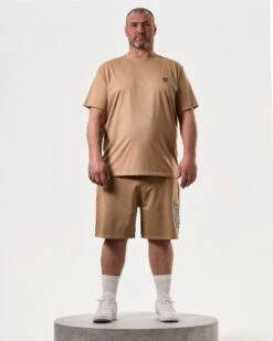 Weekend Offender Manuel T-Shirt Cognac Brown - Plus Size -Weekend Offender TSSS2405X MANUEL COGNAC 8077 PLUS