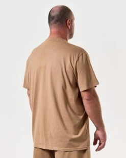 Weekend Offender Manuel T-Shirt Cognac Brown - Plus Size -Weekend Offender TSSS2405X MANUEL COGNAC 8079 PLUS