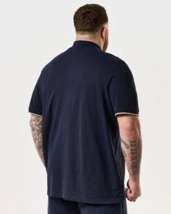 Weekend Offender Sakai Polo Shirt Navy - Plus Size -Weekend Offender TSSS2405X MANUEL NAVY 8222 PLUS