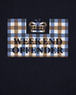 Weekend Offender Dygas T-Shirt Navy -Weekend Offender TSSS2406 DYGAS NAVY 7664