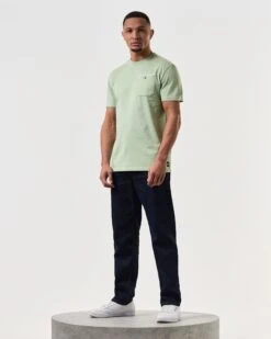 Weekend Offender Kea Pocket T-Shirt Pale Moss Green -Weekend Offender TSSS2408 KEA PALE MOSS 7306