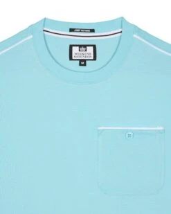 Weekend Offender Kea Pocket T-Shirt Saltwater Blue -Weekend Offender TSSS2408 KEA SALTWATER 7791