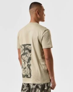 Weekend Offender Noosa T-Shirt Castle Green Rain Camo -Weekend Offender TSSS2410 NOOSA RAIN CAMO 4200 MODEL