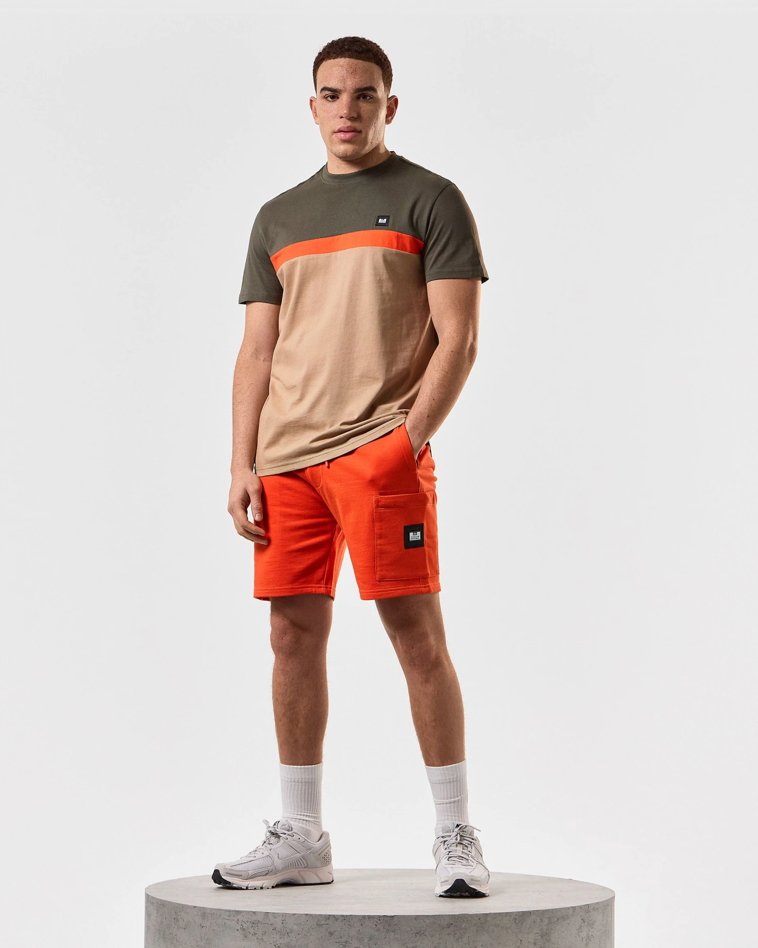 Weekend Offender Hawkins Jogger Shorts Pure Orange 2 Weekend Offender Hawkins Jogger Shorts Pure Orange - Image 2