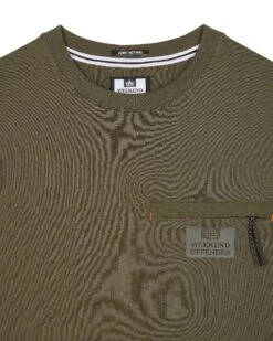 Weekend Offender Koekohe T-Shirt Castle Green -Weekend Offender TSSS2414 KOEKOHE CASTLE GREEN 5486