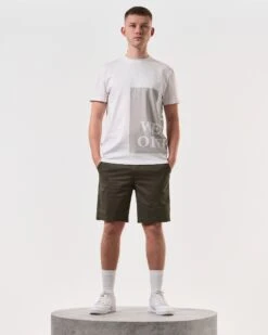 Weekend Offender Ryan T-Shirt White -Weekend Offender TSSS2417 RYAN WHITE 6380 MODEL