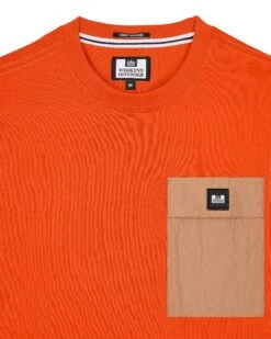 Weekend Offender Stiniva T-Shirt Pure Orange -Weekend Offender TSSS2419 STINIVA PURE ORANGE 3309