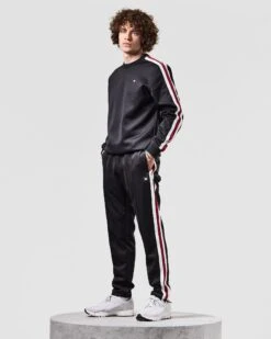 Weekend Offender Gou Taped Neck Track Top Black 9 Weekend Offender Gou Taped Neck Track Top Black -Weekend Offender TTAW2301 GOU BLACK 1486 MODEL