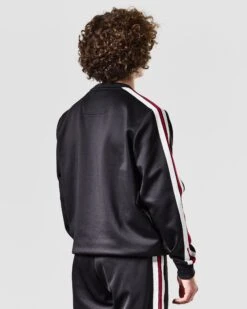 Weekend Offender Gou Taped Neck Track Top Black 10 Weekend Offender Gou Taped Neck Track Top Black -Weekend Offender TTAW2301 GOU BLACK 1489 MODEL