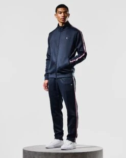 Weekend Offender Pawsa Taped Track Top Navy -Weekend Offender TTAW2304 PAWSA NAVY 1507 MODEL